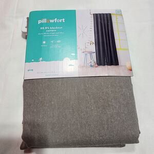Pillowfort 99.9% blackout curtain 42'' x 84'' Gray Chambray